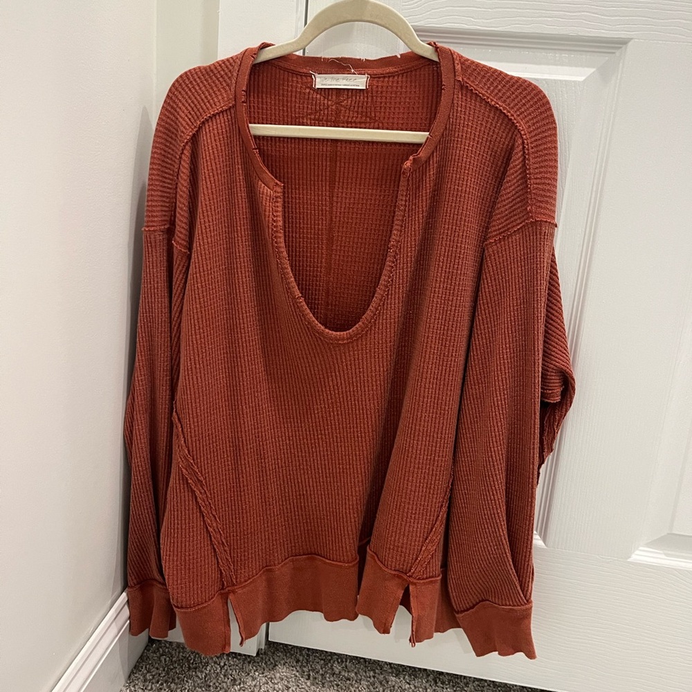 free people oversized shirt